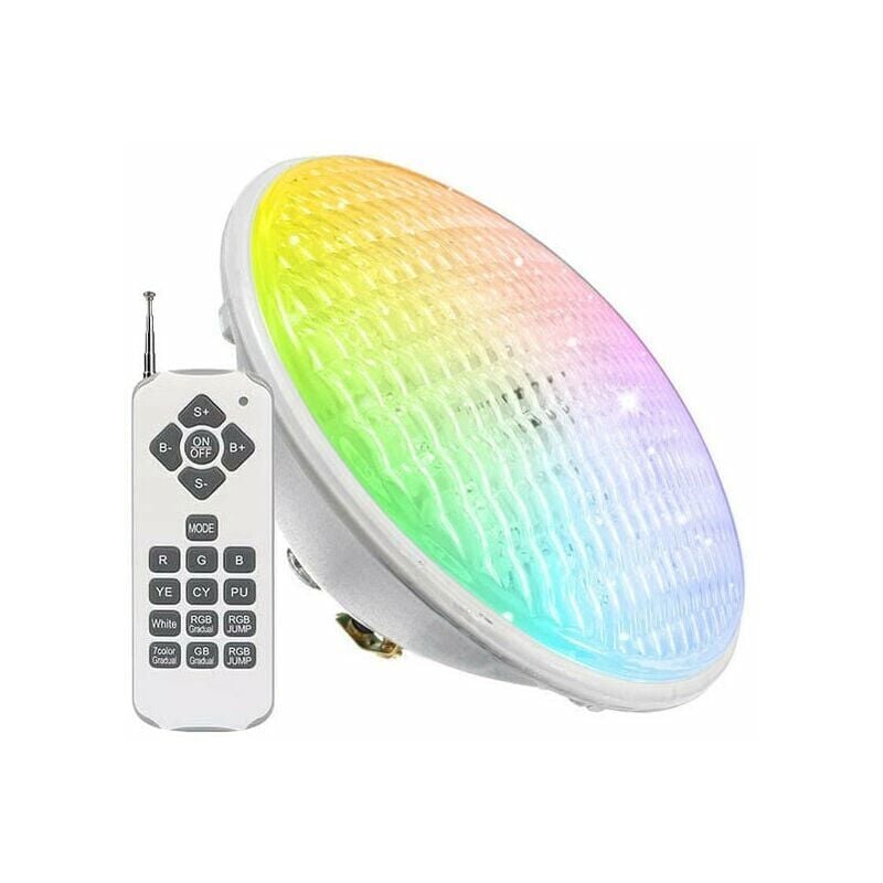 foto del prodotto ulisem lampada led per piscina par56, colore rgb, 35w, con 441 led