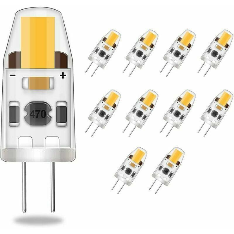 foto del prodotto ulisem lampadine led g4 dimmerabili equivalente alogeno da 20 w, 200 lumen, luce bianca calda, risparmio energetico, ca cc 12 24 v, confezione da