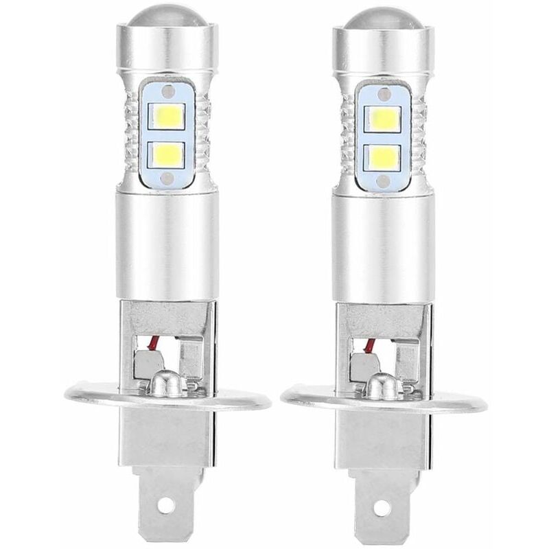 immagine 0 del prodotto ulisem lampadine per fari kit 2x lampadine per fari a led h1 6000k ultra white 100w per anabbaglianti
