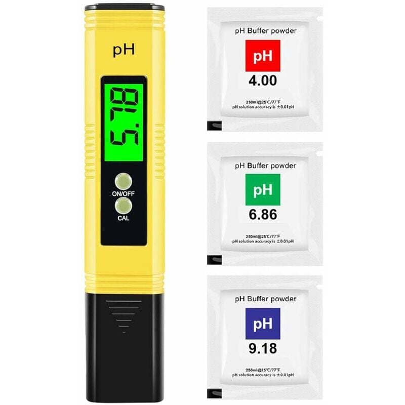 foto del prodotto ulisem ph meter digitale tester ph, penna ph professionale, alta precisione 0,01 ph, campo di misura 0 14 ph, tester ph acqua ideale per bere in