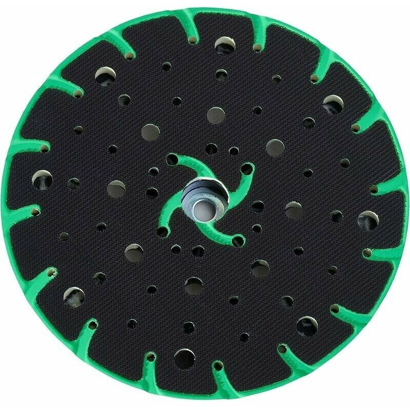 foto del prodotto ulisem platorello 150 mm con aspirazione della polvere filettatura di collegamento m8 ricambio per platorello festool, compatibile con