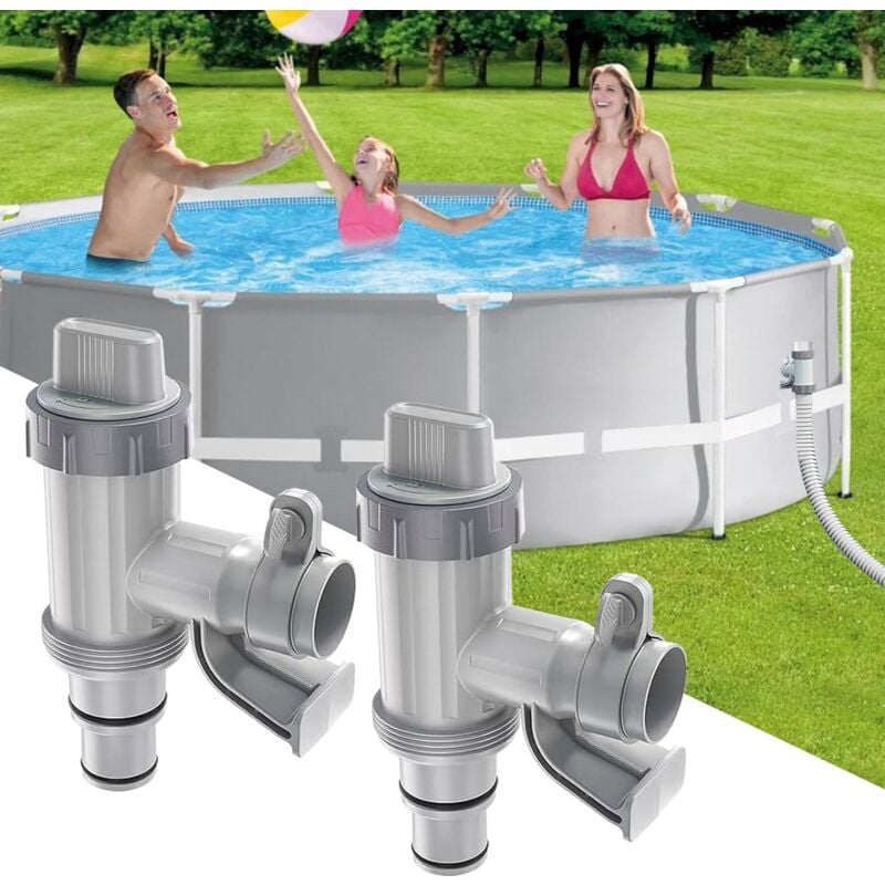 foto del prodotto ulisem pool faucet plus per piscina fuori terra parti di ricambio per valvola a pistone 2 in 1 e pompa per piscina fuori terra
