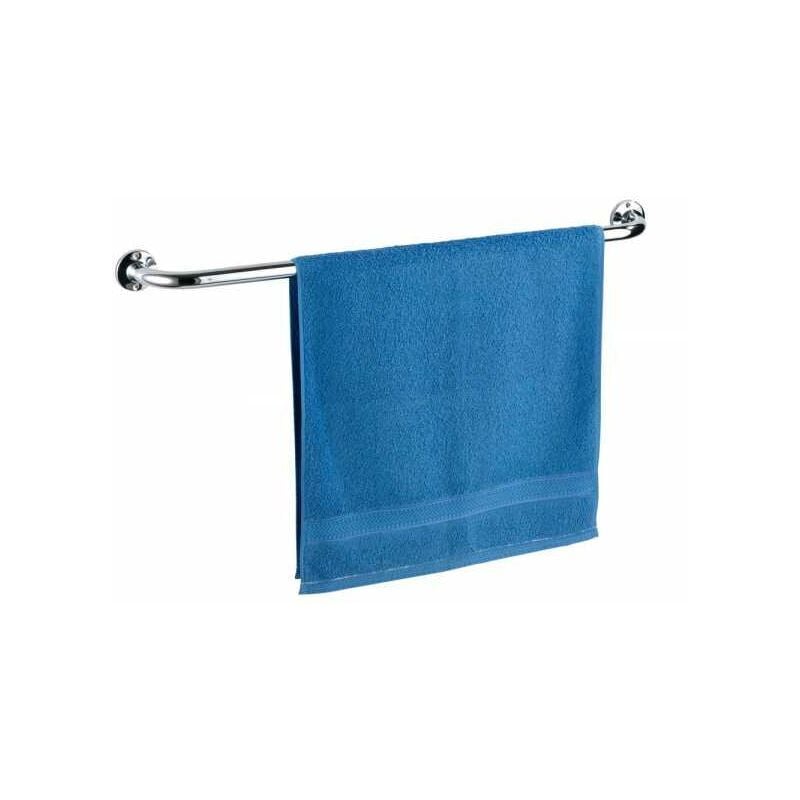 foto del prodotto ulisem porta asciugamani da bagno a parete, basic, lunghezza 80 cm, acciaio inox, 86x6x9,5 cm, lucido