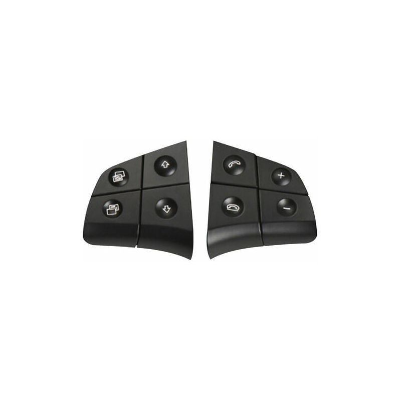 foto del prodotto ulisem pulsanti di controllo del volante di ricambio per mercedes benz w164 w245 w251 ml gl br class, nero, 4 chiavi