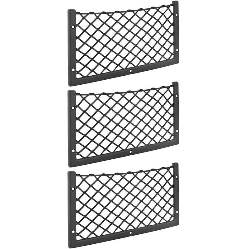 foto del prodotto ulisem rete portaoggetti per auto da 3 pezzi 36x18 cm rete portaoggetti per riviste e bagagli ad alta elasticit t4 t5 t6 rete da carico per