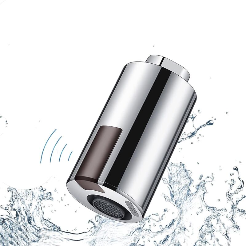 foto del prodotto ulisem rubinetto intelligente usb a risparmio energetico, rubinetto per lavabo a infrarossi con sensore automatico touchless