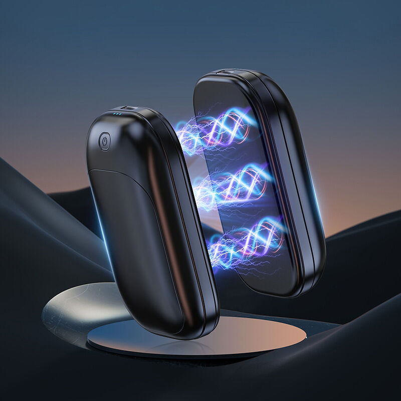 foto del prodotto ulisem scaldamani riutilizzabili, scaldamani ricaricabile 2 in 1, riscaldatore portatile, scaldamani elettrico con attrazione magnetica usb, regali