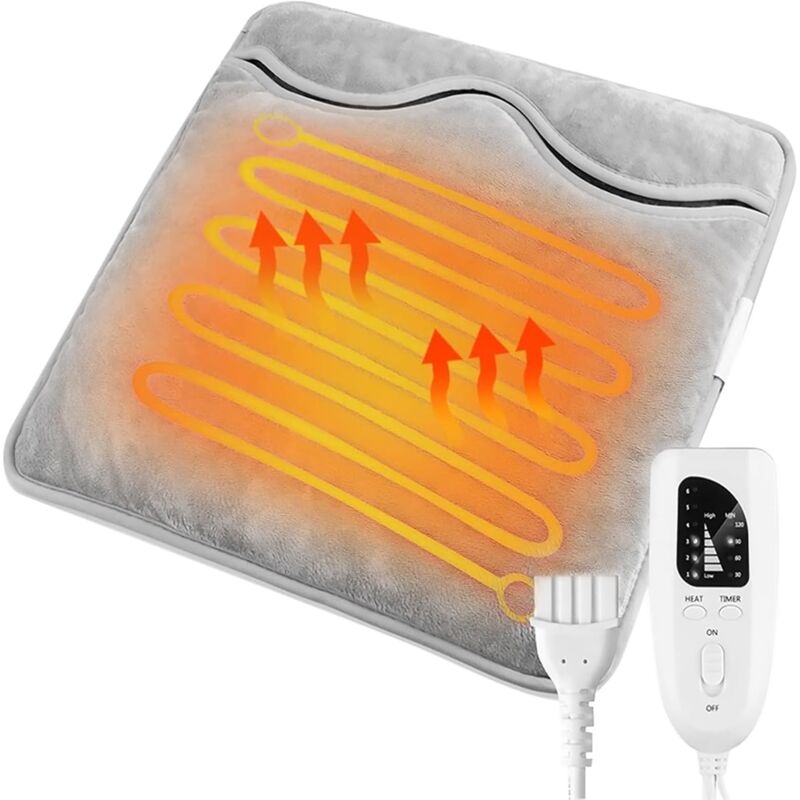 foto del prodotto ulisem scaldapiedi elettrico, scaldapiedi elettrico lavabile, 6 modalit di riscaldamento, 4 timer, spegnimento automatico del riscaldamento,