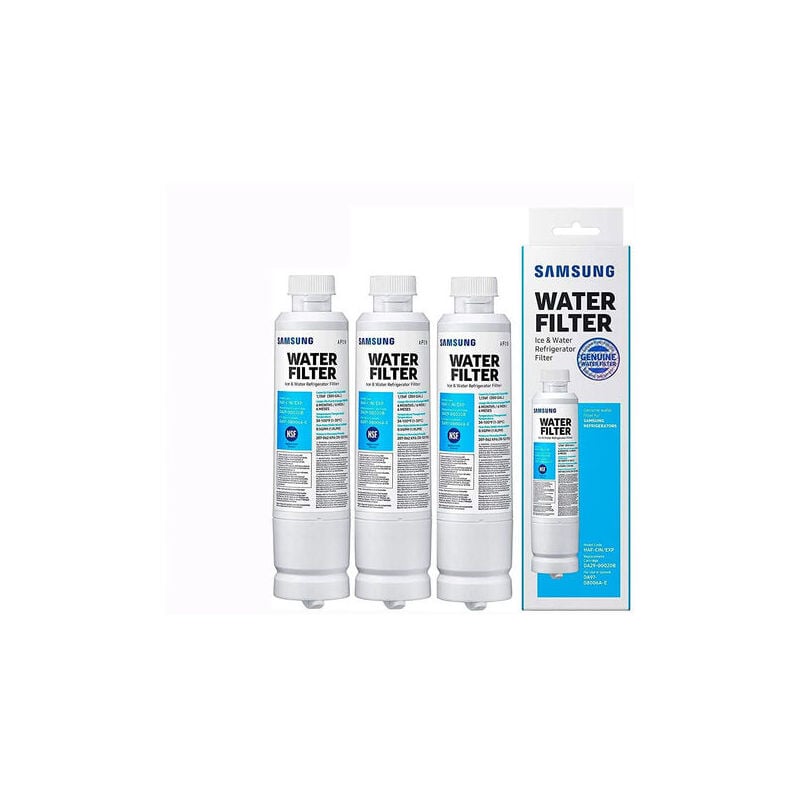 foto del prodotto ulisem set 3 filtri acqua originali samsung da29 00020b, da2900020a, da97 08006a b, haf cinexp