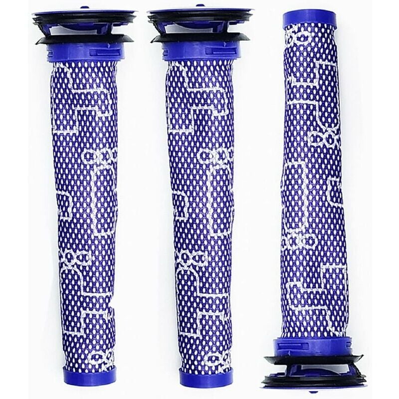 foto del prodotto ulisem set di 3 filtri kombi compatibili con dyson v6 v7 v8 dc58 dc59 dc61 dc62 dc74 serie filtro pre motore aspirapolvere, accessori di ricambio
