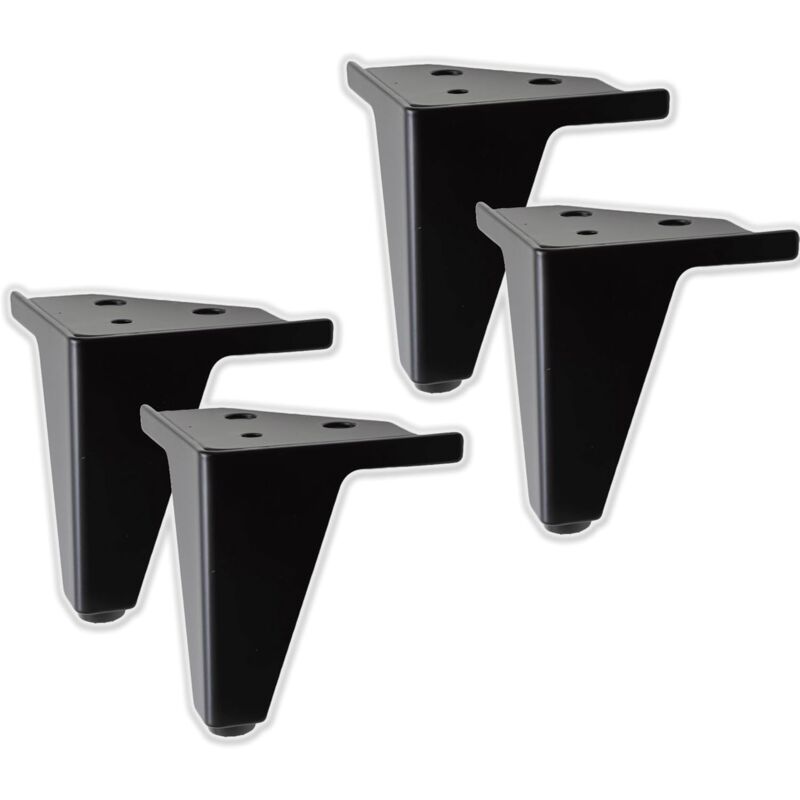 foto del prodotto ulisem set di 4 gambe nere per mobili e divani gambe in metallo gambe dal design elegante per sedie e armadi altezza 1001008120 mm