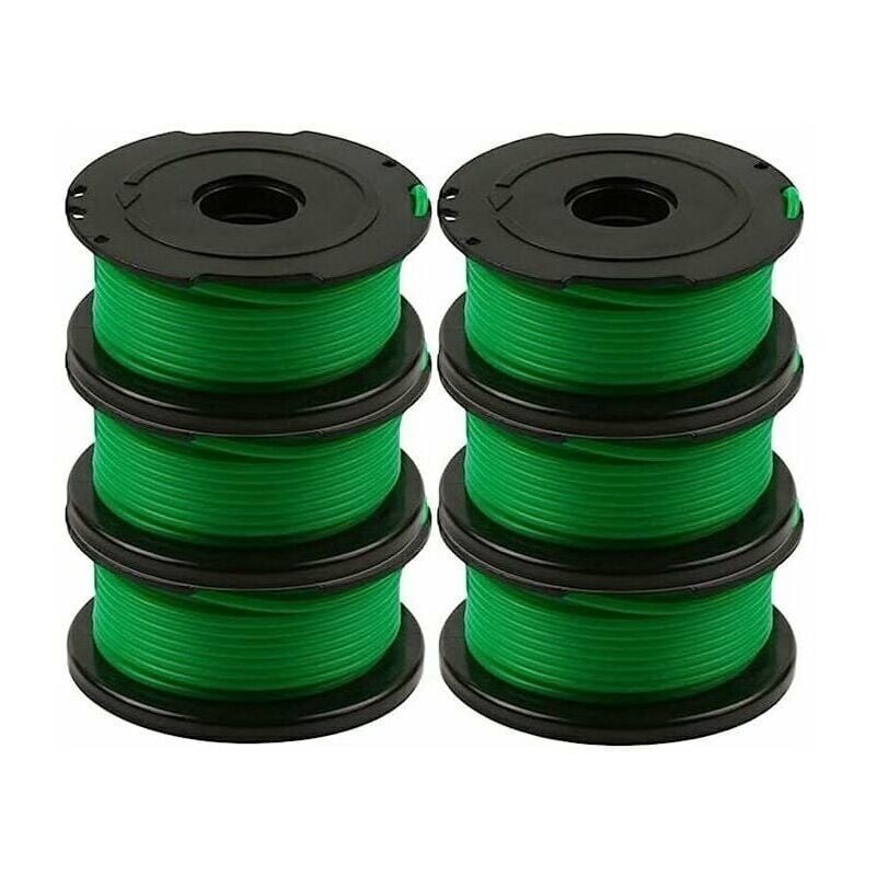 foto del prodotto ulisem set di 6 bobine di filo per decespugliatore black and decker gl7033, gl8033, gl9035 da 6 metri cadauna.