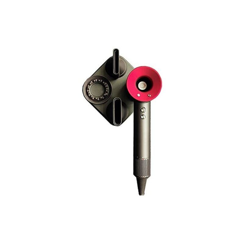 foto del prodotto ulisem supporto per asciugacapelli da parete nero per asciugacapelli dyson, telaio magnetico da parete per asciugacapelli dyson supersonic,