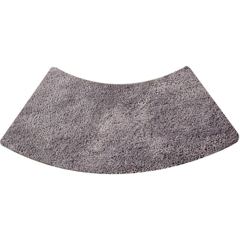 foto del prodotto ulisem tappetino doccia rotondo smerlato tappetino doccia quarto tondo in microfibra, lavabile in lavatrice, antiscivolo, grigio, 45x100 cm