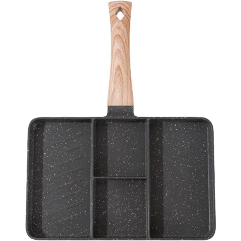 foto del prodotto ulisem teglia antiaderente divisa teglia multi griglia, eccellenti prestazioni antiaderenti pentola segmentata ad alta efficienza, piastra di