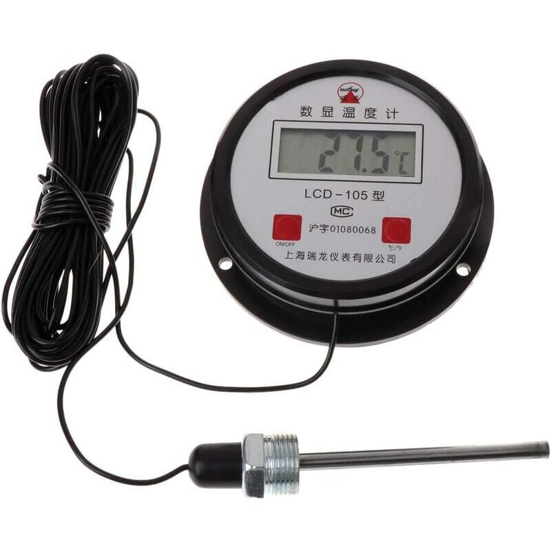 foto del prodotto ulisem termometro digitale industriale ad alta temperatura con sonda da 10 m