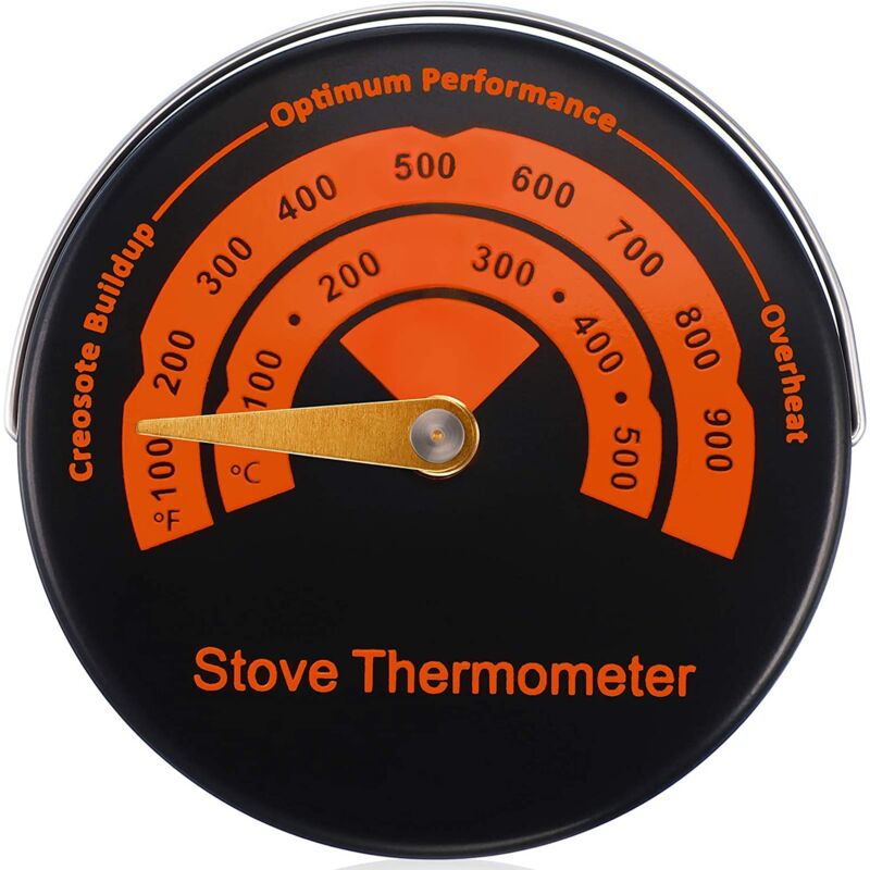 foto del prodotto ulisem thermom tre pour ventilateur de chemin e termometro da forno magnetico, misuratore della temperatura del forno per ceppi e legna per il