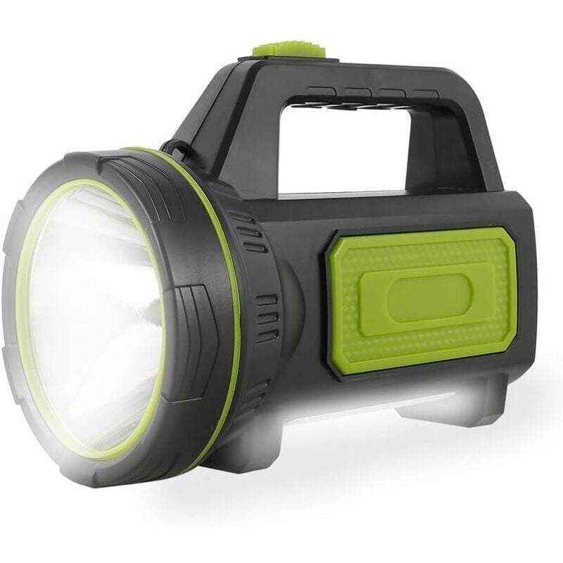 foto del prodotto ulisem torcia a led ultra potente ricaricabile tramite usb, 135000 lumen, 6000 mah, con luce laterale, torcia impermeabile ad alta potenza per
