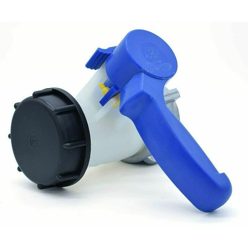 foto del prodotto ulisem valvola a farfalla con dado flottante in alluminio tipo s60x6 per serbatoio ibc con capacit di 1000 litri.