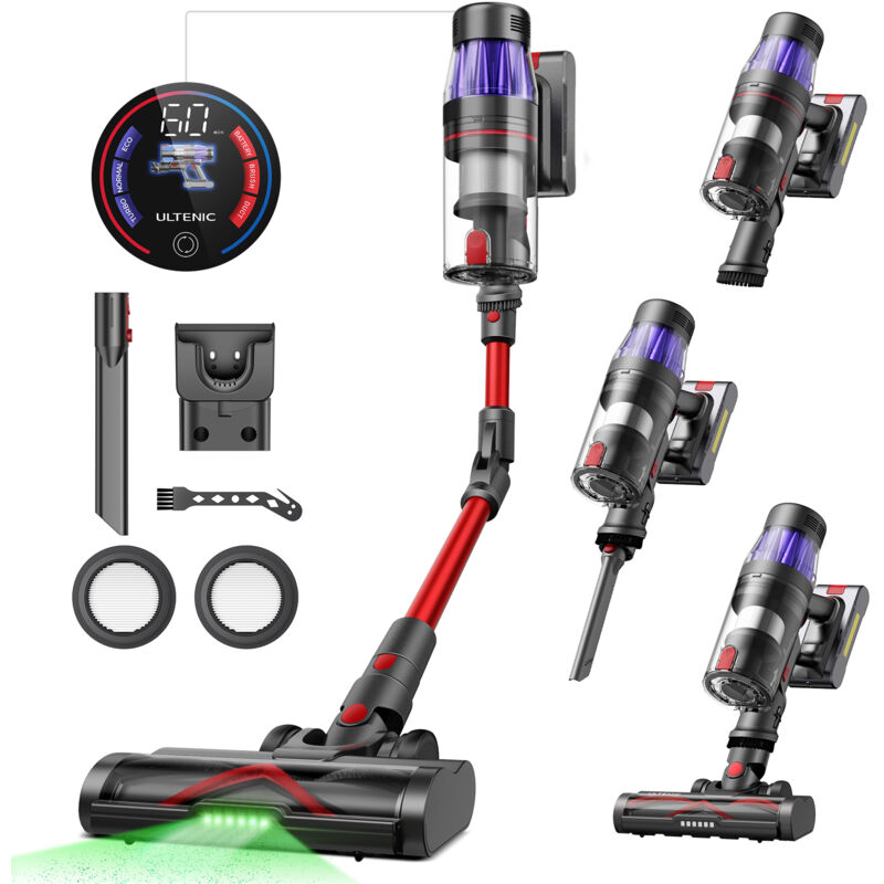 foto del prodotto ultenic uf16 flex, aspirapolvere a traino, cordless, 550w, 45kpa, 60 min di autonomia, batteria rimovibile