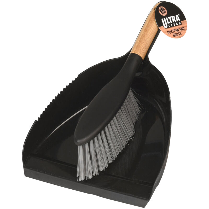 foto del prodotto ultra clean set scopino e paletta in bamboo