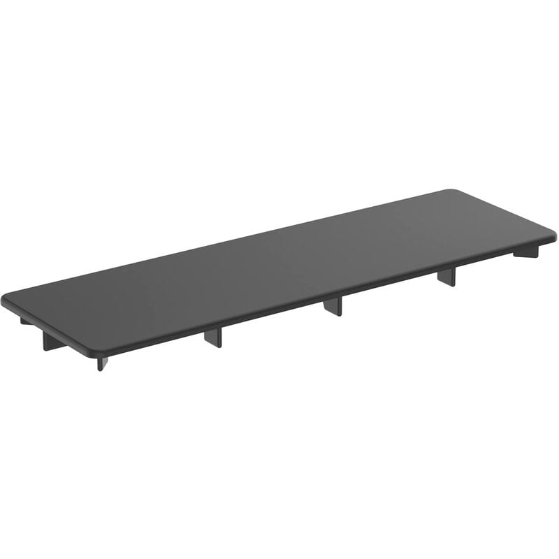 foto del prodotto ultra flat new, copripiletta in finitura per piatto doccia, tappo scarico doccia originale, nero seta ideal standard