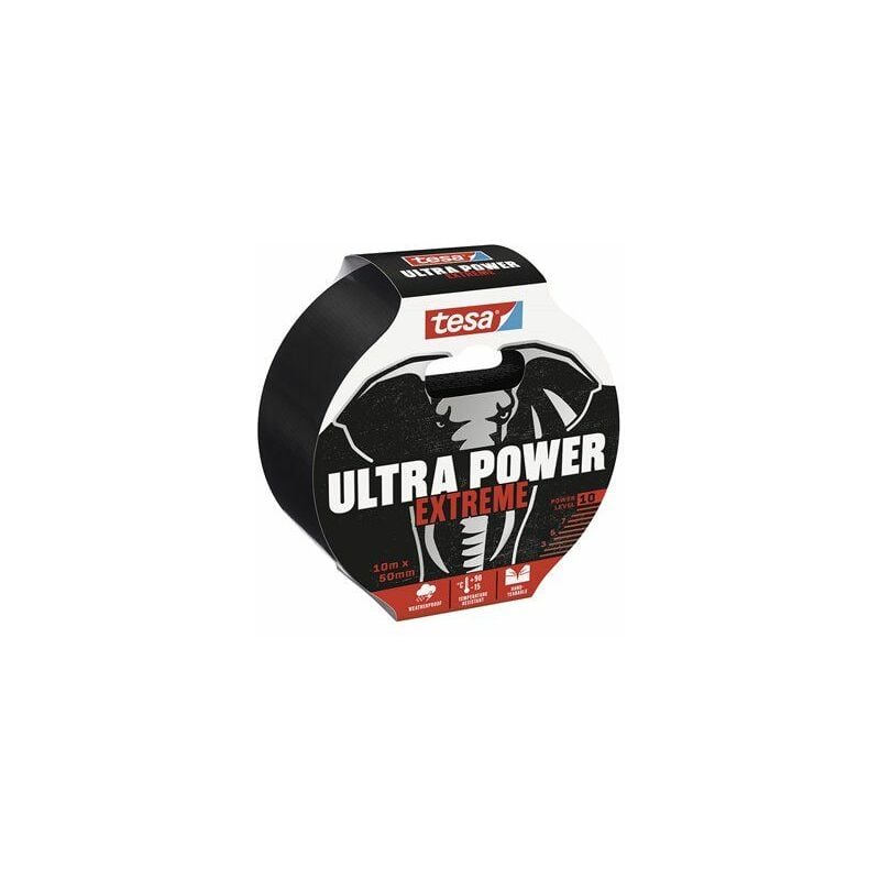 foto del prodotto ultra power extreme 56622 00000 00 nastro per riparazioni nero l x l 10 m x 50 mm 1 pz. tesa