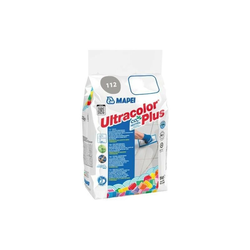 foto del prodotto ultracolor plus malta cementizia ad alte prestazioni 5 kg. colore 112 grigio medio 6011245a mapei