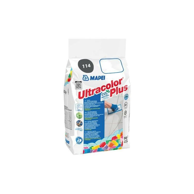 foto del prodotto ultracolor plus malta cementizia ad alte prestazioni 5 kg. colore 114 antracite 6011445a mapei