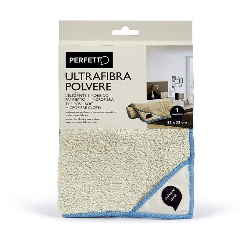 foto del prodotto ultrafibra panno polvere, tessuto, ghiaccio, 32x32x0.5 cm perfetto
