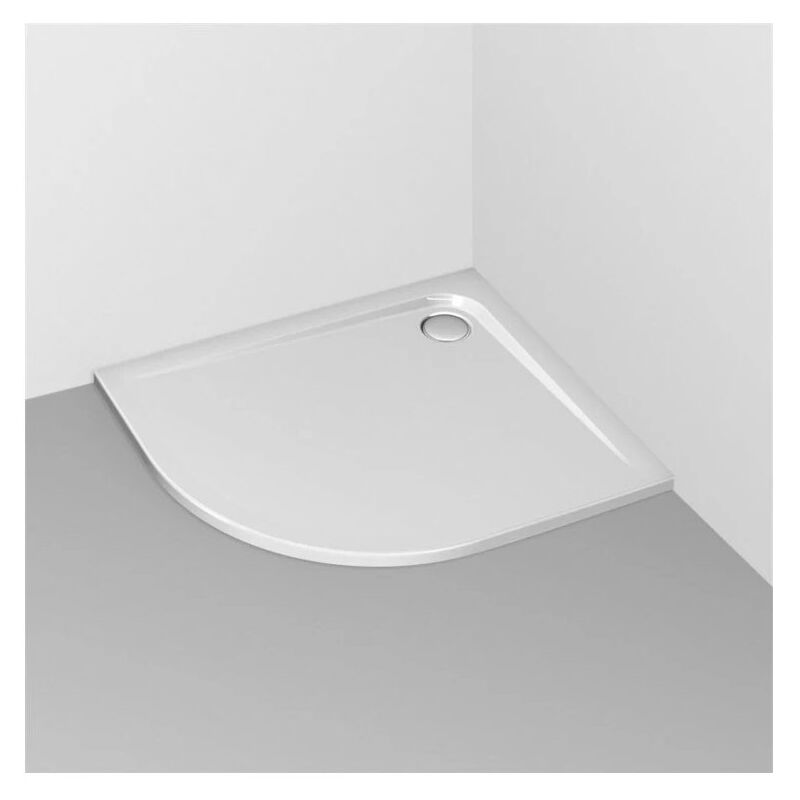 foto del prodotto ultraflat piatto doccia angolare in acrilico 120 x 80 cm versione destra, bianco k240801 ideal standard