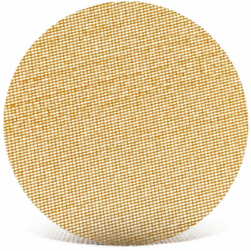 foto del prodotto ultranet retine abrasive velcrate, 125 mm, p. levigatrici rotorbitali, corindone nobile bianco 25 pz. g150 menzer