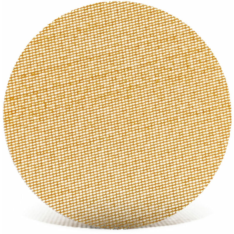 foto del prodotto ultranet retine abrasive velcrate, 90 mm, p. levigatrici rotorbitali, corindone nobile bianco 25 pz. g240 menzer