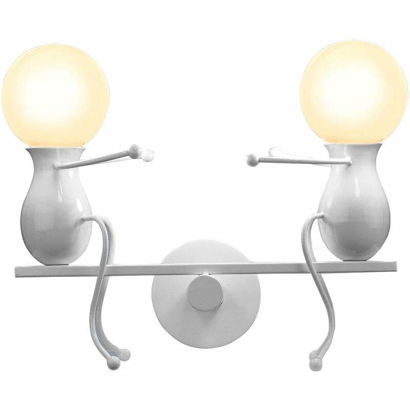 foto del prodotto umanoide creativo moderno applique da parete applique semplice candela art d co max 60w e27 per camera dei bambini, camera da letto, scala,