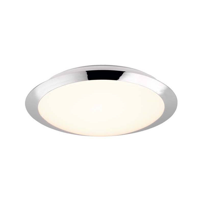 foto del prodotto umberto h2o plafoniera led bordo cromo ip44 d. 29cm