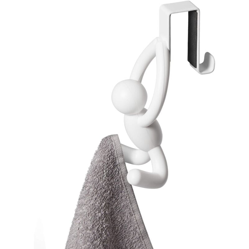 foto del prodotto umbra buddy gancio per sportello , set di 2 pezzi, abs, bianco