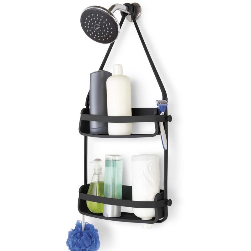 foto del prodotto umbra flex portaoggetti per doccia, nero, caddy