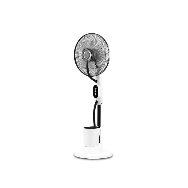 foto del prodotto umidificatore a ventola da pavimento iceberg bianco nero 80w 3 velocit 3 passi nebulizzatore 125x43x38cm serbatoio acqua 2,8l