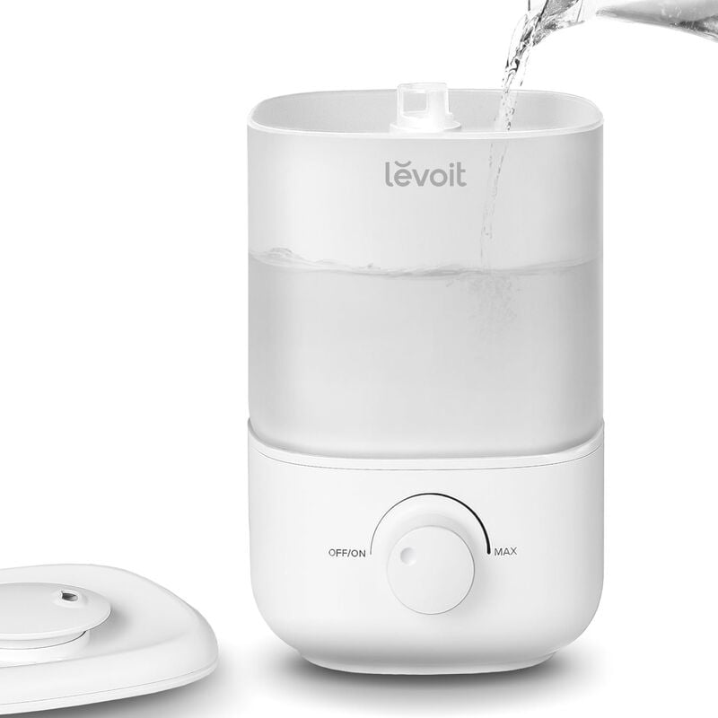 foto del prodotto umidificatore ambiente bambini, 2,5l 25h, 26db, silenzioso per camera da letto e bambini, top fill, nebbia fredda e spegnimento auto, ugello a 360 ,