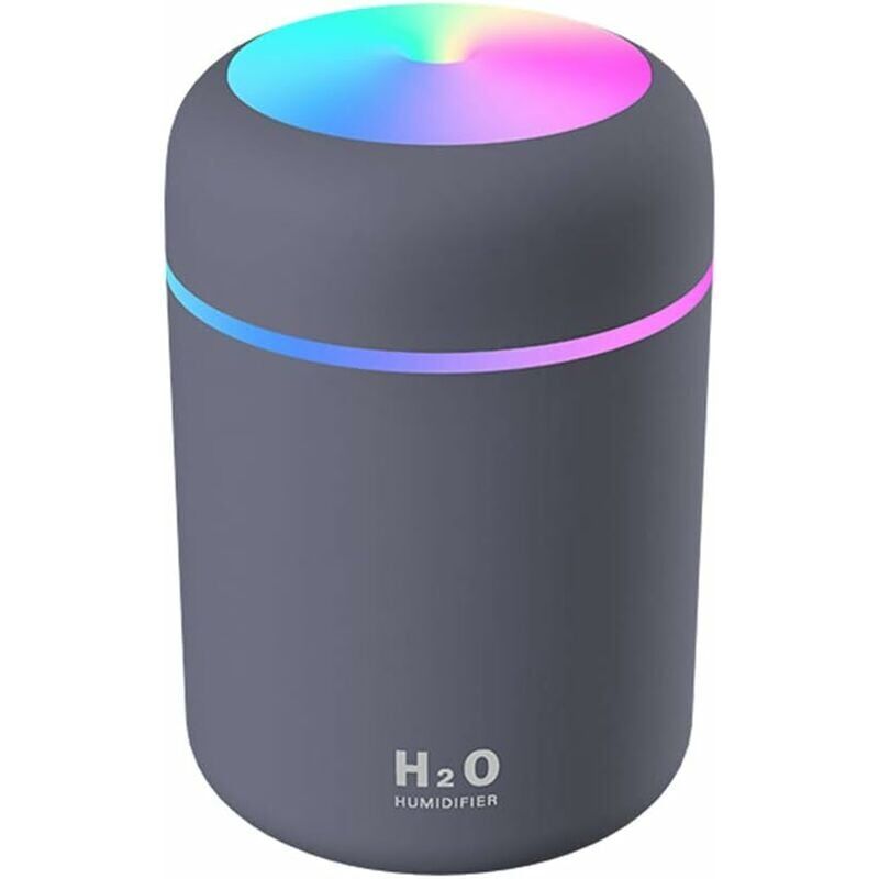 foto del prodotto umidificatore d aria, mini umidificatore a ultrasuoni con 2 modalit di nebbia regolabili, spegnimento automatico e luce notturna colorata,