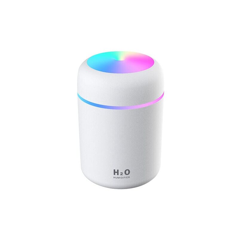 foto del prodotto umidificatore d aria, mini umidificatore a ultrasuoni con 2 modalit di nebbia regolabili, spegnimento automatico e luce notturna colorata,