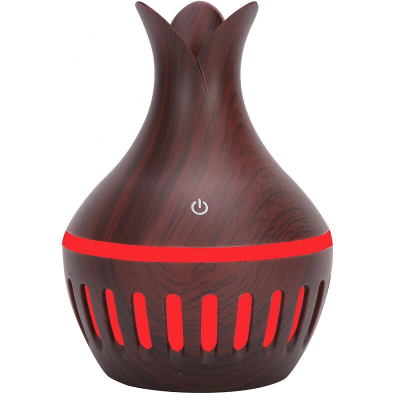 foto del prodotto umidificatore d aria mini vaso di fiori diffusore di aromi portatile usb 300ml bebusingoto