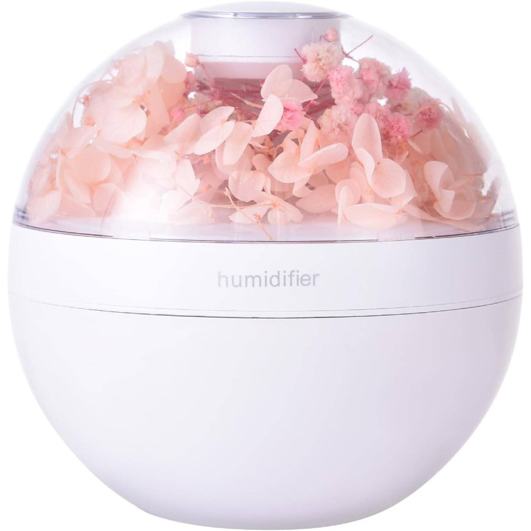 foto del prodotto umidificatore per ambiente aromaterapia oli essenziali usb con fiori profumatore trade shop traesio
