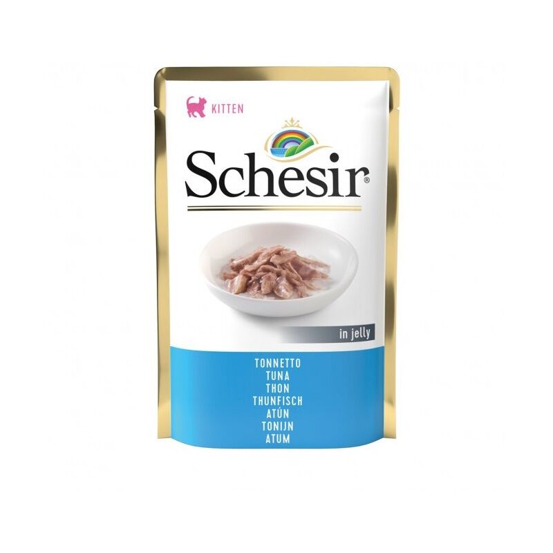 foto del prodotto umido gatto schesir busta 85 gr kitten tonno