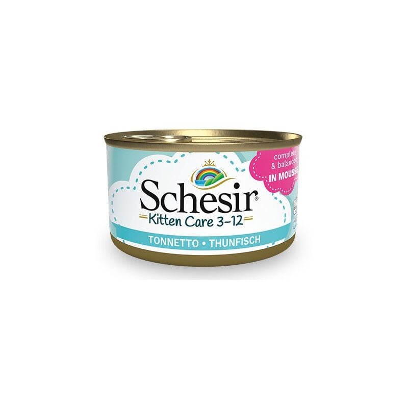 foto del prodotto umido gatto schesir kitten mousse 85 gr 3 12 mesi