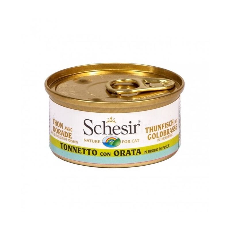 foto del prodotto umido gatto schesir lattina 70 gr tonno e orata