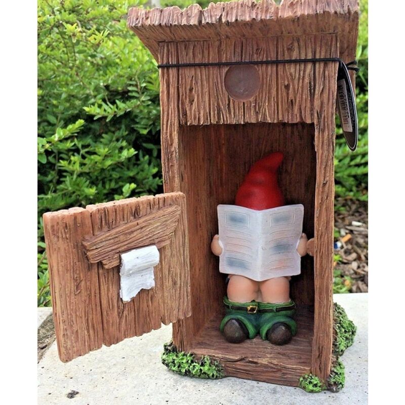 foto del prodotto umorismo gnomo da giardino gnomi con dito medio decorazioni per esterni sculture e statue decorazioni per giardino statua per interni o esterni