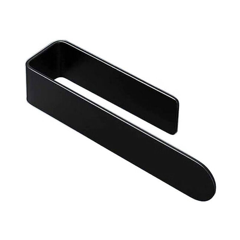 foto del prodotto un porta tovaglioli hamburger nero senza foratura, 23 porta tovaglioli lunghi in lana senza foratura