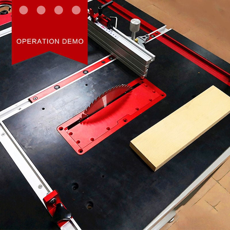 foto del prodotto un tavolo elettrico circolare sega copertura in lega di alluminio piastra tavolo flip floor speciale piastra supporto integrato regolabile 45 90 gradi