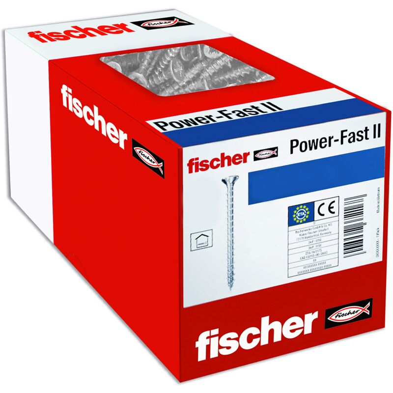 foto del prodotto unbekannt 200 viti per truciolato power fast ii 3,0 x 40, testa svasata con stella interna tx filettatura parziale zincata tramite galvanizzazione,